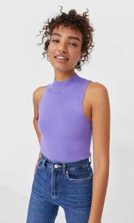 Stradivarius Топ С Горловиной Халтер Женская Коллекция Multicolor S