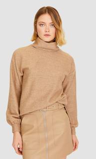Stradivarius Свитер С Высоким Воротником Женская Коллекция Цвет Камня L