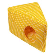 Домик для кошек и собак Xody Сыр, хлопок, желтый, 50x30x36см