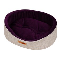Лежак для собак и кошек Xody Премиум №0, флок, VIOLET, 38х26х15 см
