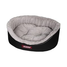 Лежак для собак и кошек Xody Премиум №3, экокожа, серый, 55х43х16 см