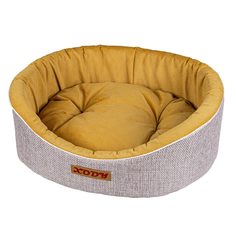 Лежак для собак и кошек Xody Премиум №3, флок, OLIVE, 55х43х16 см