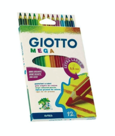 Giotto Набор цветных акварельных карандашей Giotto Colors, 3,0 мм, 12 цветов