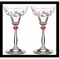 Набор из 2 подсвечников Елочные игрушки 674-468 Bohemia Crystal