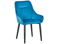 Стул Диана MC101-2+MC101-2 LEGS HLR-59 Темно-бирюзовый, велюр/Черный матовый Stool Group