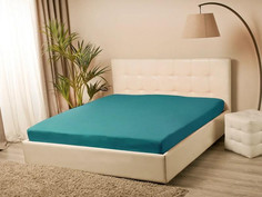 Простыня на резинке Kupu-Kupu (Россия) Melange 90x200 см голубой