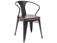 Стул TOLIX ARMS SOFT LF718H Черный матовый Stool Group