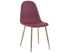 Стул Валенсия, золотые ножки Красный, экокожа Stool Group