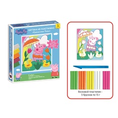 Набор для лепки из пластилина Peppa Pig Картина из пластилина Путешествие Пеппы