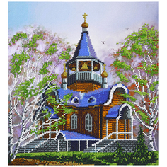 Набор для вышивания бисером Hobby&Pro Тихая обитель 31*33см 901613