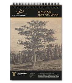 Альбом для эскизов на спирали VISTA-ARTISTA (белая бумага), А5, 36 листов, арт. GTG-SNH-01