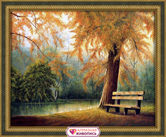 Картина стразами "Уединение" (АЖ-1158) Алмазная живопись