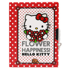 Блокнот с замком ACTION!, Hello Kitty, твердая обложка, подарочная упаковка