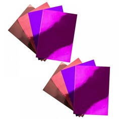 Набор самоклеящейся цветной металлизированной бумаги , ф.A4, 4 цв., 8 л. Fancy Creative