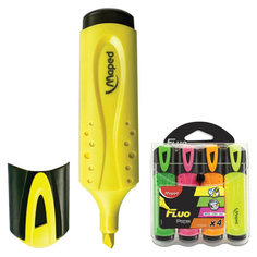 Набор текстовыделителей FLUO PEPS CLASSIC, пишущий узел 1-5мм, 4 цв. Maped