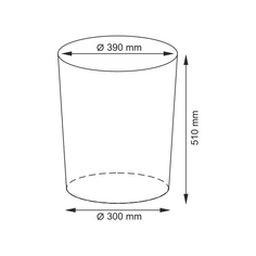 Еlbe WB-740-M Плетеная корзина для белья с крышкой, Wasserkraft