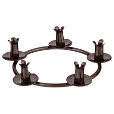 Подсвечник Adpal, 4 см, коричневый