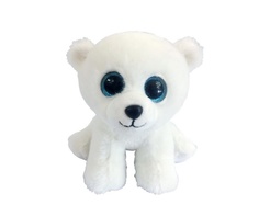 Мягкая игрушка Abtoys Медведь белый полярный, 15 см
