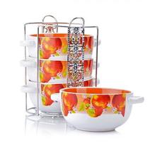 Набор бульонниц LORAINE, 5 предметов, белый