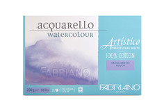 Блок для акварели "Artistico Traditional White", торшон, 30,5x45,5 см, 25 листов Fabriano
