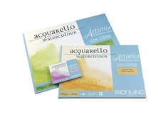 Блок для акварели "Artistico Traditional White", сатин, 35,5x51 см, 15 листов Fabriano