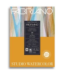 Альбом для акварели "Watercolour Studio", 22,9x30,5 см, 20 листов, 200 г/м2, мелкое зерно Fabriano