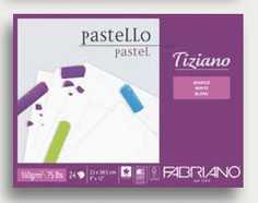 Альбом для пастели "Tiziano", 30,5x41 см, цвет: белый, 24 листа Fabriano
