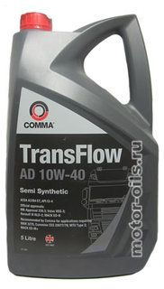 Моторное масло COMMA TRANSFLOW AD 10W-40 10W40 5 л.