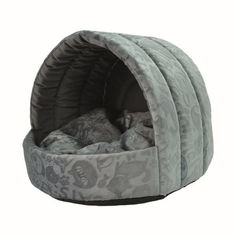 Домик для животных Homepet Эстрада, велюр ( серый), 44x44x36 см