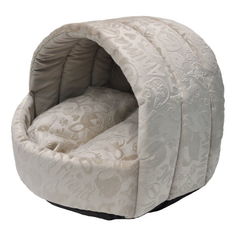 Домик для животных Homepet Эстрада, велюр ( бежевый), 44x44x36 см