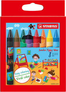 Набор восковых мелков Stabilo Jumbo, 8 цветов