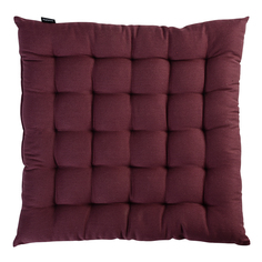 Подушка на стул бордового цвета из коллекции wild, 40х40 см Tkano