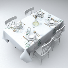 Скатерть прямоугольная Сирень srn574988 220x145