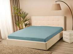 Простыня на резинке Kupu-Kupu (Россия) Melange 90x200 см голубой