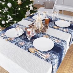 Скатерть Сирень Тройка 140x40 см