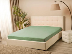 Простыня на резинке Kupu-Kupu (Россия) Melange 90x200 см зеленый