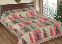 Покрывало Guten Morgen Елки двуспальный 180x200 см