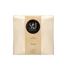 Простыня S&J 150x215 см бежевый