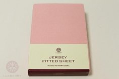 Простыня на резинке Luxberry (Португалия) Jersey 75x130 см розовый
