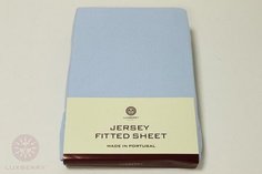 Простыня на резинке Luxberry (Португалия) Jersey 75x130 см голубой