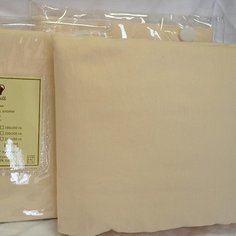 Простыня на резинке KingSilk (Китай) 160х200 см бежевый