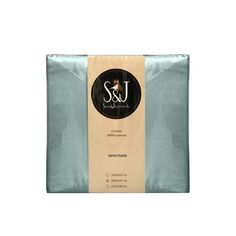 Простыня S&J 150x215 см голубой