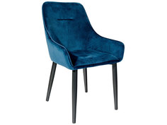 Стул Диана MC101-2+MC101-2 LEGS HLR-63 Сине-зеленый, велюр/Черный матовый Stool Group