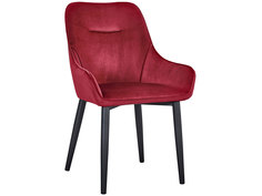Стул Диана MC101-2+MC101-2 LEGS HLR-38 Бордовый, велюр/Черный матовый Stool Group