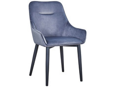 Стул Диана MC101-2+MC101-2 LEGS HLR-21 Серый, велюр/Черный матовый Stool Group