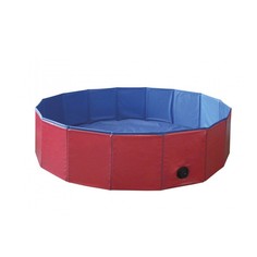Бассейн для собак Nobby Cooling-Pool, красно-синий, 80 х 80 х 20 см