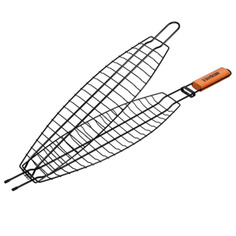 Решетка-гриль для рыбы большая, 65(+5)x42x8-15x3,5cм (BoyScout), 61309 ЛинкГрупп ПТК