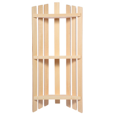 Полка угловая трехъярусная (Банные Штучки) ЛинкГрупп ПТК