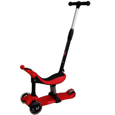 Самокат-трансформер детский Scooter Explore TRIO 3 в 1 красный