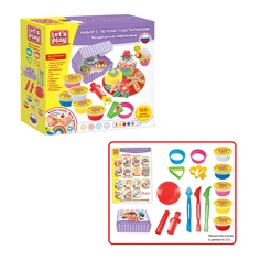 Набор для лепки из пластилина LETS PLAY Набор с легким пластилином Воздушные пирожные